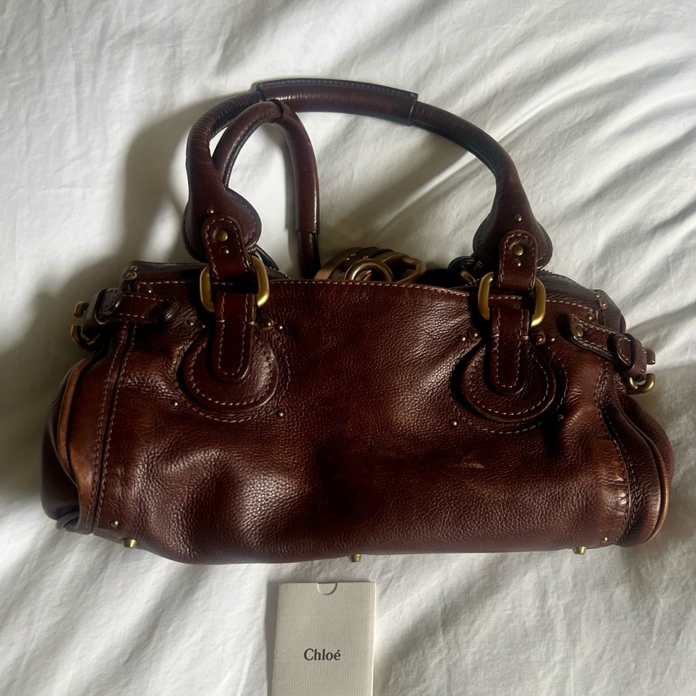 Chloé Paddington 2005 Dark Brown Leather Satchel with Gold Lock - Picture 4 of 15